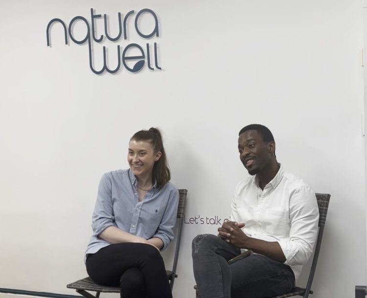 Pictured left to right is Amy White and Joezy Black, owners of the brand new plant-based food bar Naturawell situated on Carholme Road in Lincoln which launched at the start of the new year